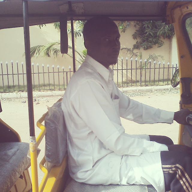 picture of Muhammad Bala, a keke rider in Yola, Adamawa State.