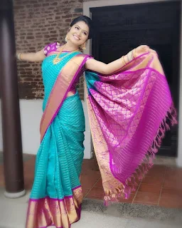 Serial Actress Rachitha mahalakshmi Dinesh Beautiful saree Pics