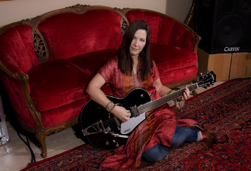 Photographed Kathy Valentine from the GoGos for Austin Monthly's March 2011 