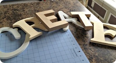 craft letters scrapbook paper