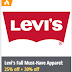 Levi's Fall Must-Have Apparel 25% Off + 30% Off
