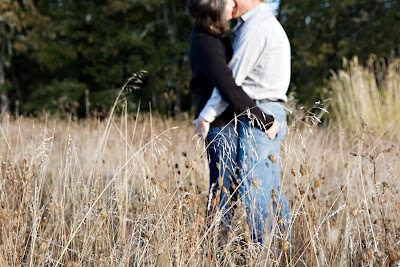 engaged and kissing