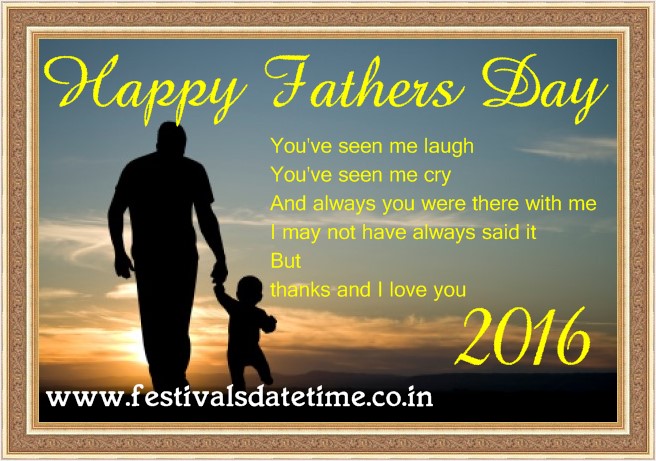 16 Father S Day Date 19 June 16 Festivals Date Time