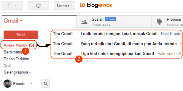 Cara Membuka Email Gmail Full Gambar