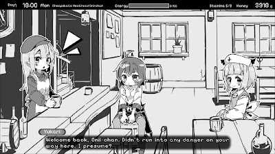 Living With Sister Monochrome Fantasy Game Screenshot 3