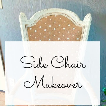 Before and After - Side Chair Makeover