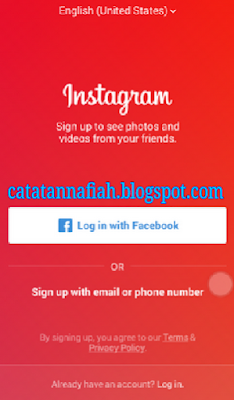 cara masuk instagram lewat facebook