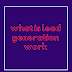 What is lead generation work