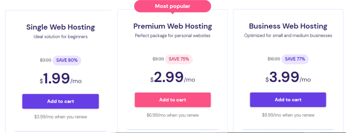 Hostinger Shared Web Hosting Plans, Features, and Pricing