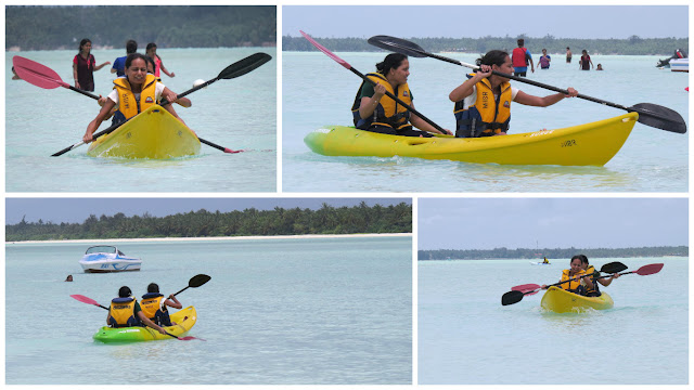 Kayaking at Minicoy Island