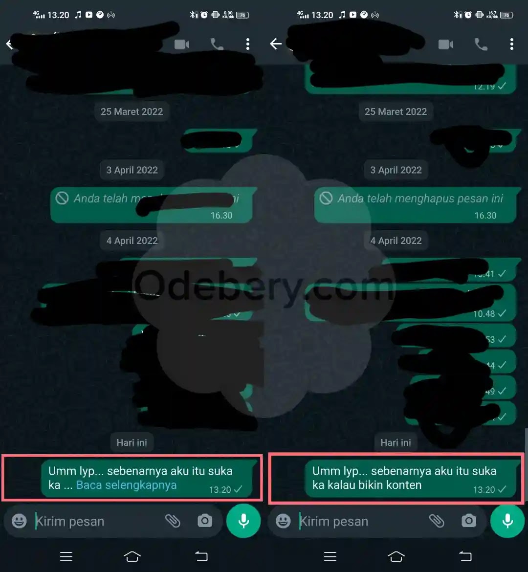 Cara Membuat Baca Selengkapnya di WhatsApp
