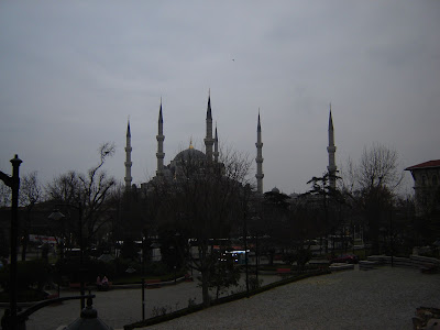 Outside Sultanahmet Mosque
