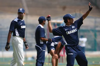 sachin tendulkar at training