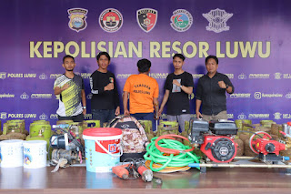 Polisi Lumpuhkan Pelaku Curat Tabung Gas 3 Kg di Beberapa TKP di Luwu 