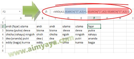 Mengambil dan Menghapus sebagian teks di Microsoft Excel Cara Ambil dan Menghilangkan Huruf/Karakter dari Teks di Excel