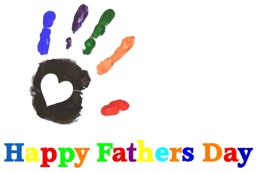 father's day greetings cards hand print