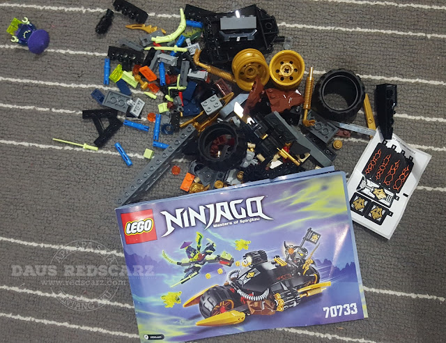 DAUS REDSCARZ Blaster Bike Lego NinjaGo Set