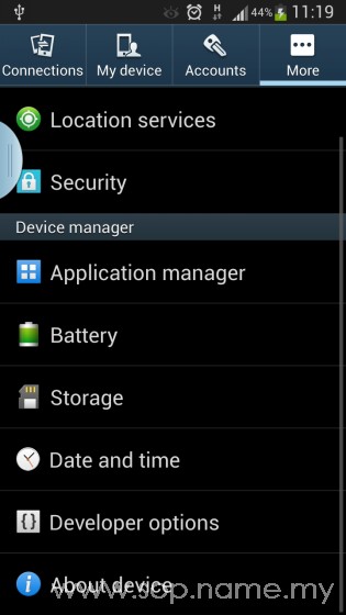 Update Samsung S3 kepada Android 4.2.2