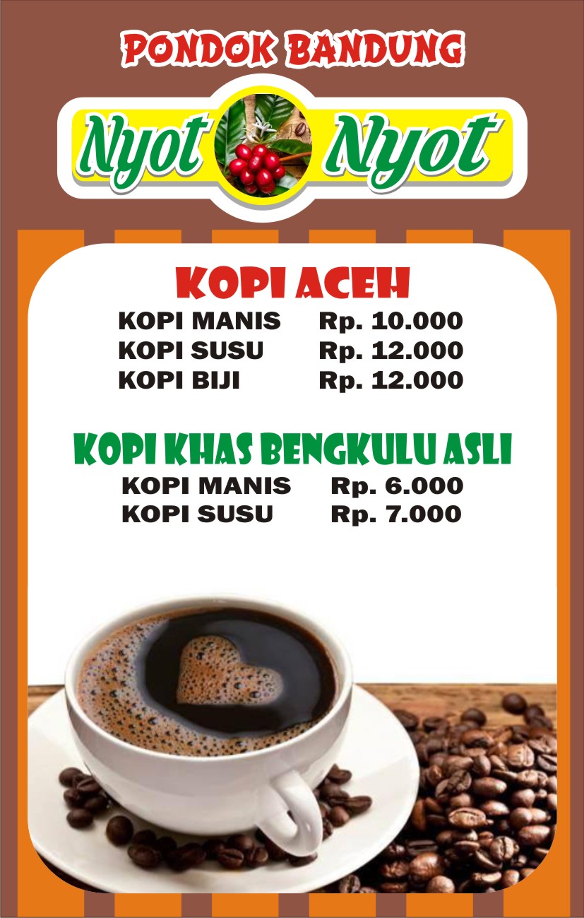 Contoh Daftar Menu Minuman cdr KARYAKU