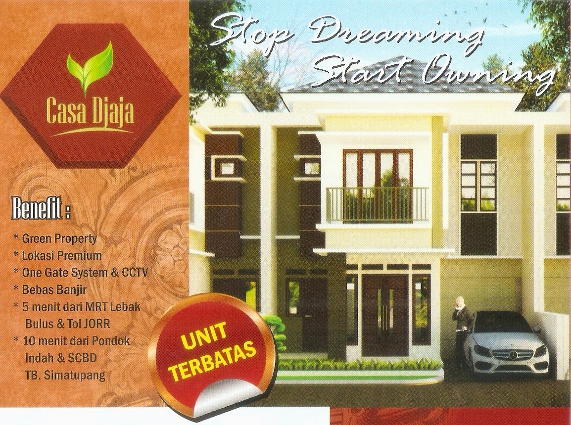 Perumahan Casa Jaya Residence: Dijual Rumah Cluster 