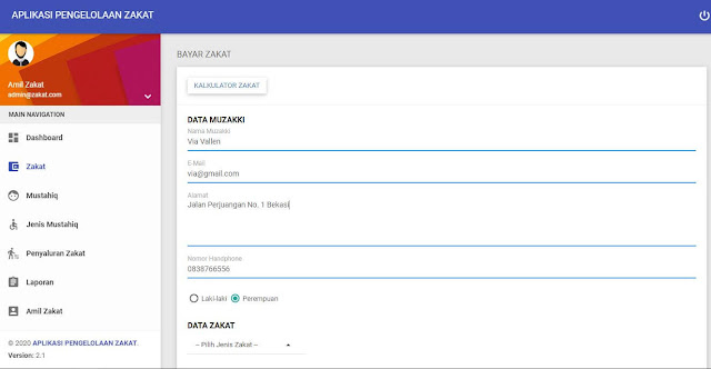 Source Code Aplikasi Pendataan Zakat Menggunakan Laravel