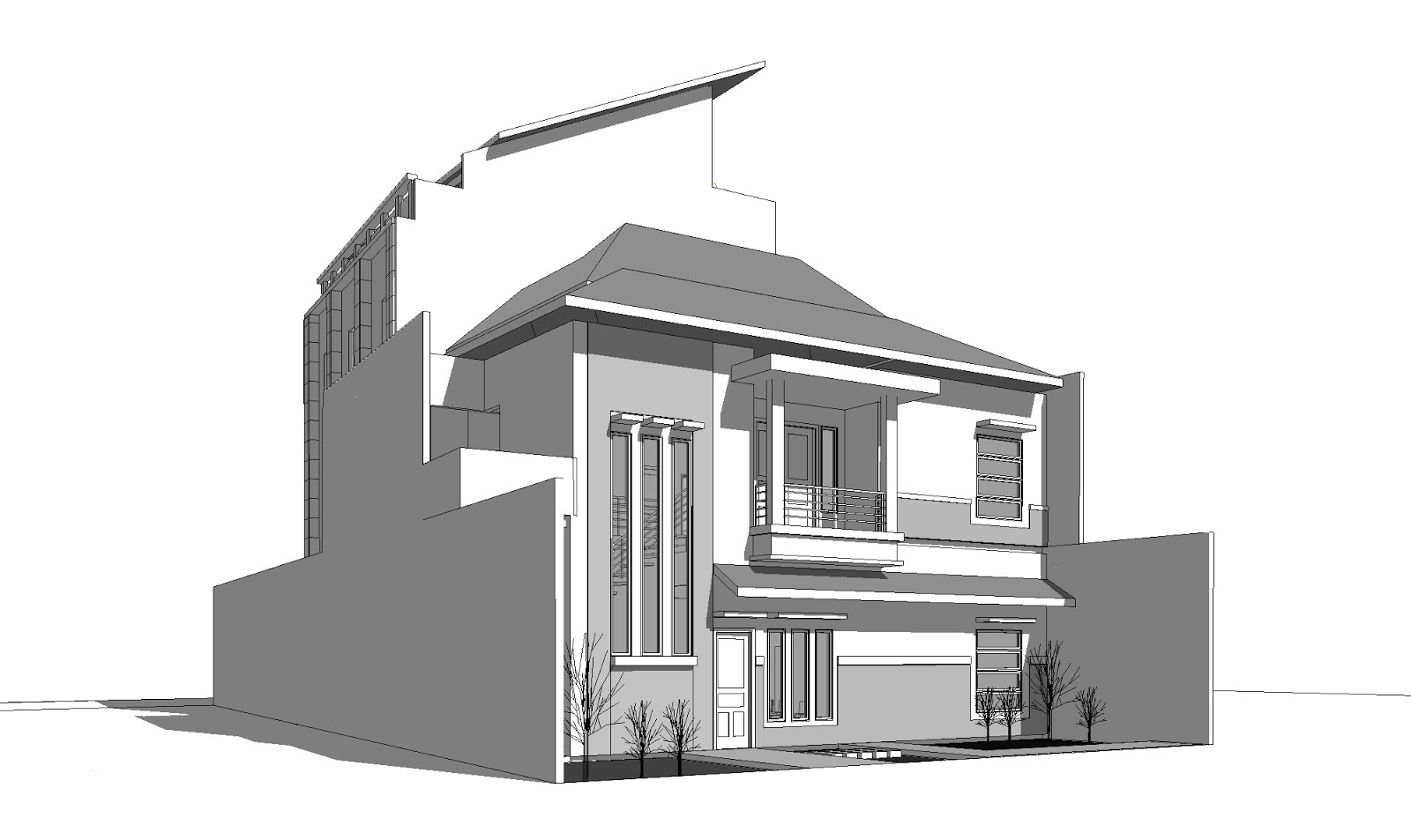 Sketsa Asik Jasa Gambar 3d BIM Virtual Building