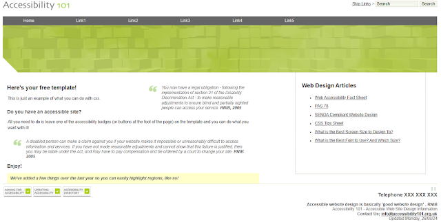 Accessibility Template Free Download-HTML, CSS, JS