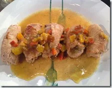 Involtini di tacchino a peperoni