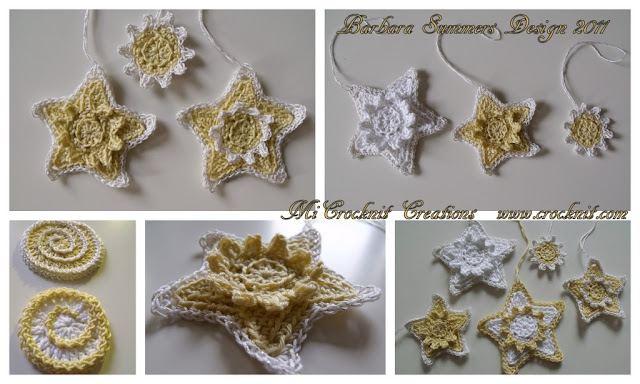 free pattern crochet star motifs