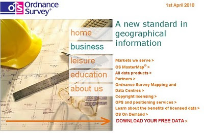 Ordnance Survey Website April 2010