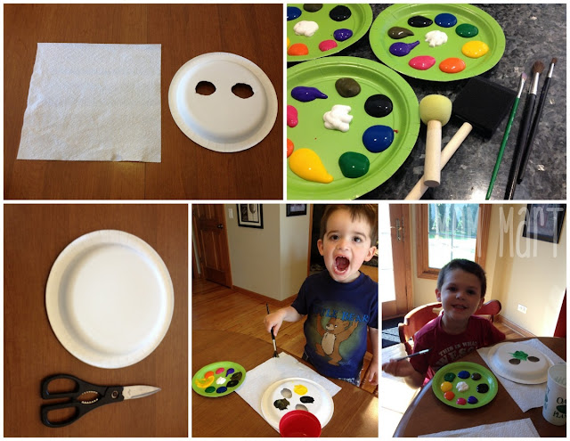 Making Paper Plate Pet Masks