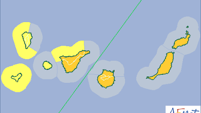 Alerta Naranja temporal Gran canaria, Lanzarote y Fuerteventura, 20 noviembre