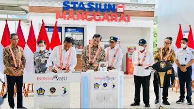 Presiden Jokowi Resmikan Revitalisasi Stasiun Manggarai Tahap 1