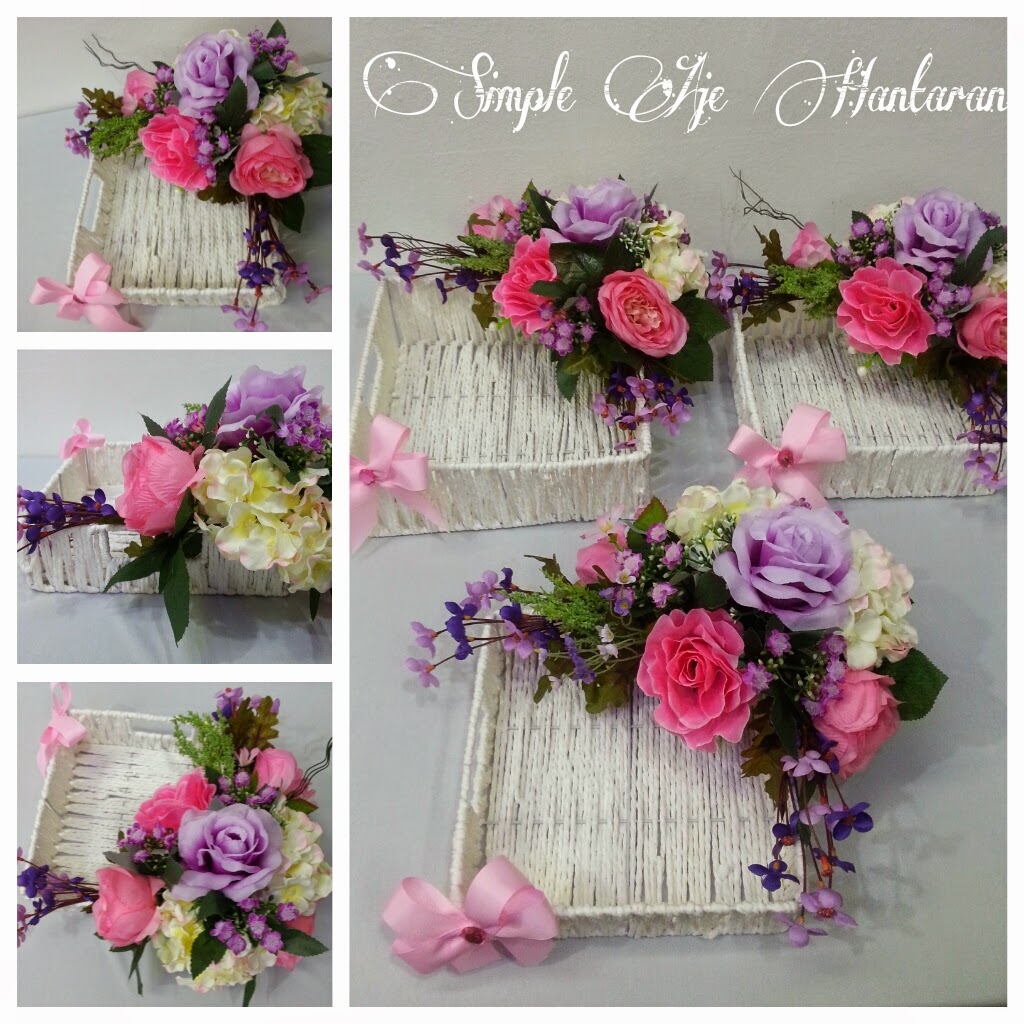 Simple Aje Hantaran: Kotak Hantaran Pink dan Ungu