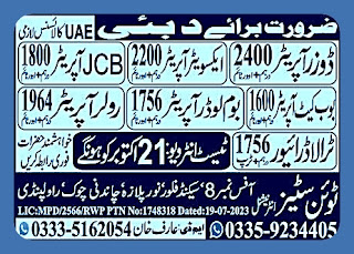 machine operator jobs in dubai