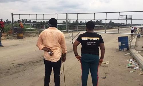 COVID-19 Lockdown: Wike Mounts Giant Gate At The Border Of Rivers And Abia States