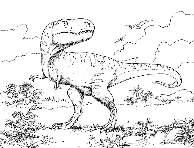 Dinosaur Printable Coloring Pages pic