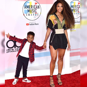 Photos Ciara and son Future Jnr at the 2018 #Amas