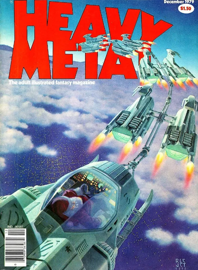 Heavy Metal, December 1979. Cover art by Richard Cohen and John Townley