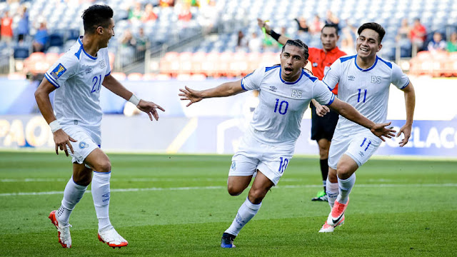 El Salvador festeja su triunfo ante Curazao en la Copa de Oro 2017, el primero que obtienen en las últimas dos ediciones