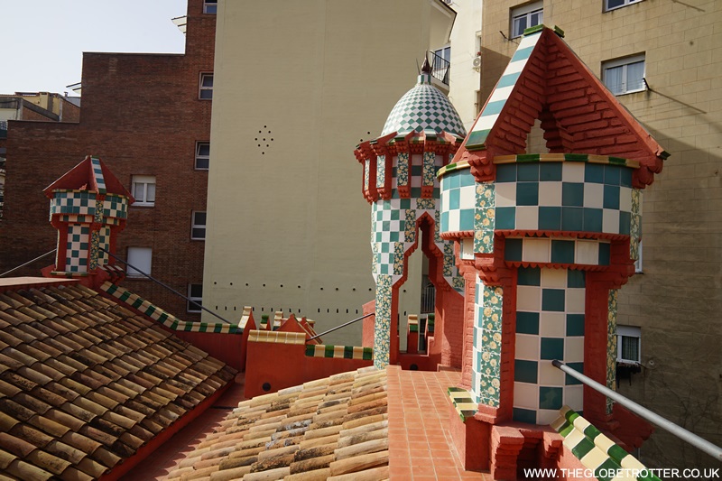 Towers on the rooftop of Casa Vicens