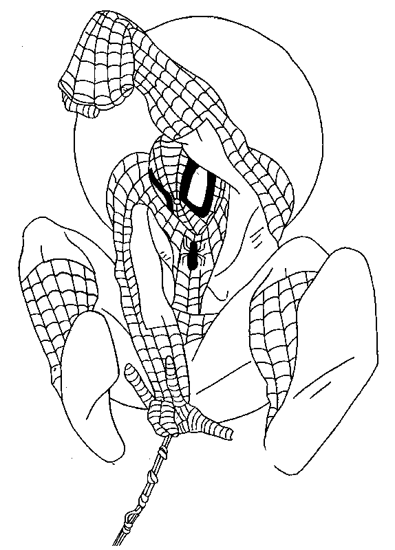 coloriage spiderman format a4