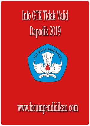 Info GTK Tidak Valid, Dapodik 2019