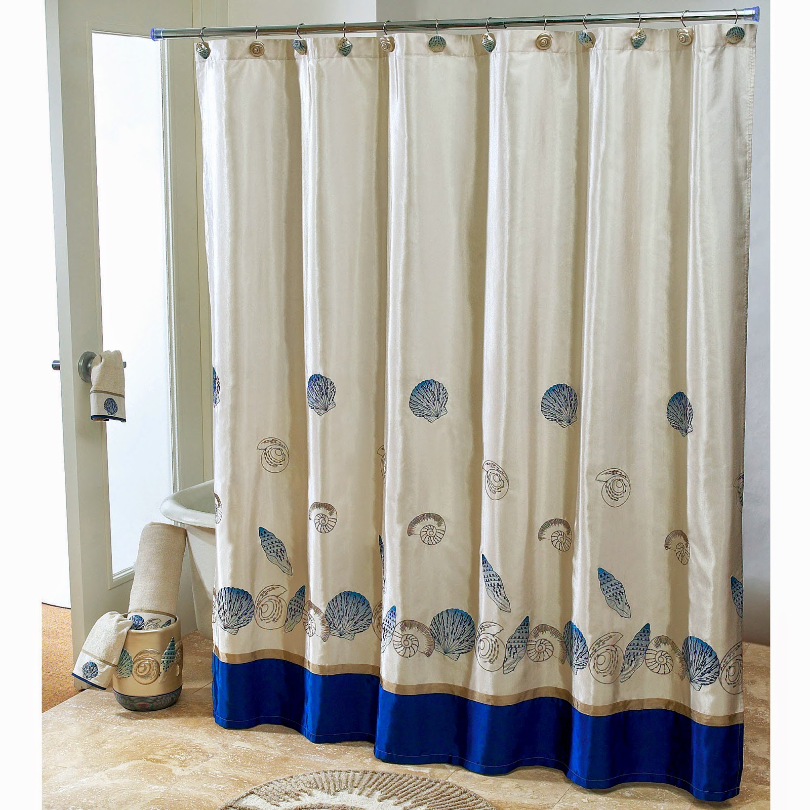 Modern Shower Curtain Rod Nautical Style Window Treat