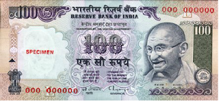 Gambar Uang India 100 Rupee