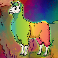 FG Rainbow Llama Escape