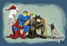 Funny Batman And Superman Picture