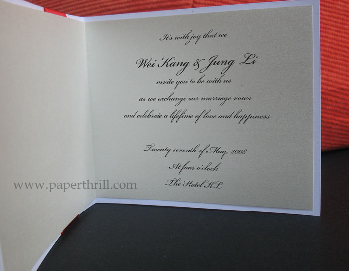 This handmade wedding invitation is perfect for those looking for a 