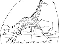 24+ Giraffe Animal Coloring Pages For Kids Pictures