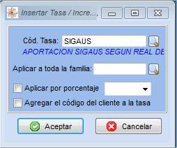 Tasas Signus y Sigaus en el software de gestión para talleres